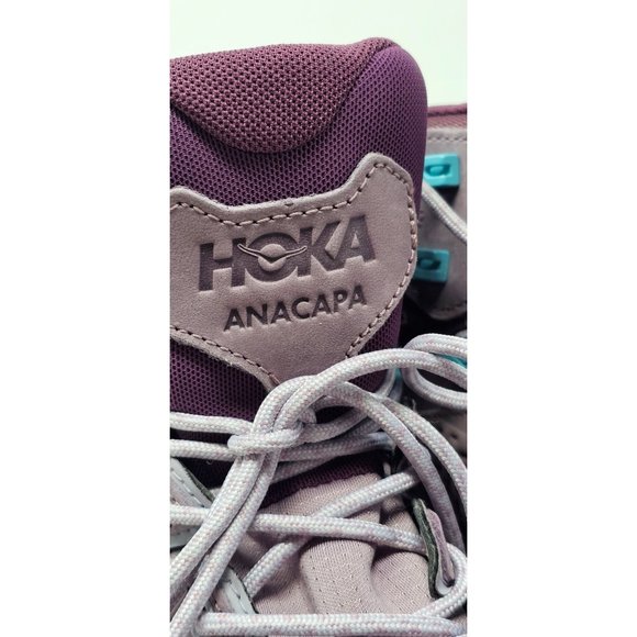 NEW! HOKA Anacapa Mid GTX Hiker Womens Boot 9B US‎ ElderberryGrape - Picture 11 of 13